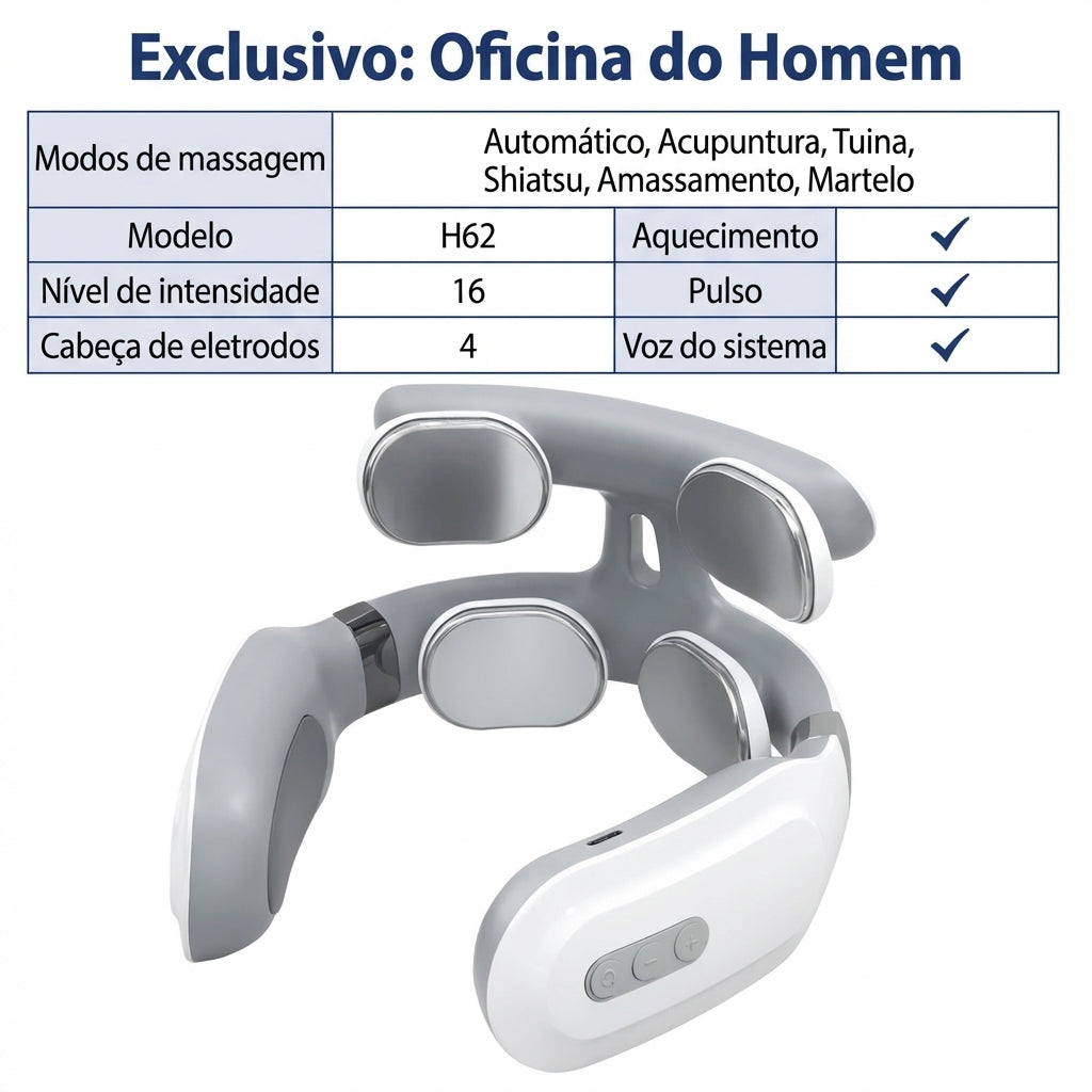 Colar de Recuperação Muscular TENS/EMS