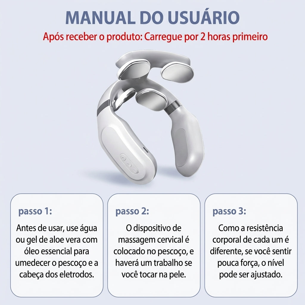 Colar de Recuperação Muscular TENS/EMS